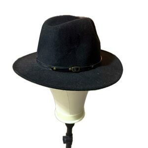 Milani Red and Black Fedora Hat